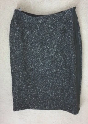 Jaeger Womens UK 10  Grey Wool Pencil Midi Tweed Skirt - Image 1 of 4