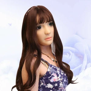 Music poet Soft Silicone Realistic Female Mask Feminizing Costume Crossdressing - Picture 1 of 6