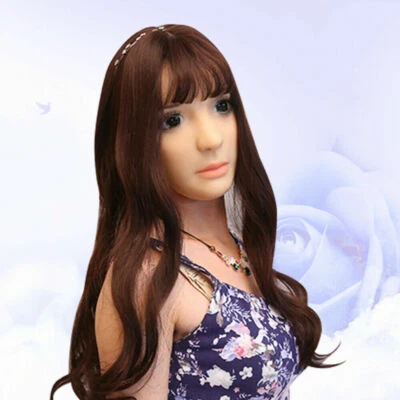 Music poet Soft Silicone Realistic Female Mask Feminizing Costume Crossdressing - Image 1 of 4