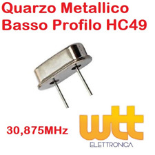 Quarzo Metallico 30,875MHz 30.875MHz 30875MHz Basso Profilo HC49