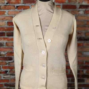 Vintage 40s 50s Coane Wool Cardigan XS/S Made in USA Philadelphia - Picture 1 of 11