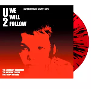 U2 We Will Follow Ltd Ed Hand Numbered Only 500 Copies On Red Splatter Vinyl - Foto 1 di 10