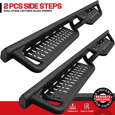 Nerf Bar For 2010-2024 TOYOTA 4 Runner BDK Drop Down steps Running Boards BLK Foto 1 de 4