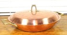 Paul Revere Ware USA Solid Copper Pot 10" Lid Skillet Fry Pan Au Gratin Wok