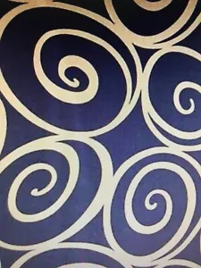COTTON FABRIC Michael Miller Brown Swirly GOLD - Picture 1 of 3