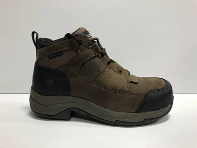 Botas impermeáveis femininas Ariat Telluride couro marrom tamanho 7 M - Imagem 1 de 4