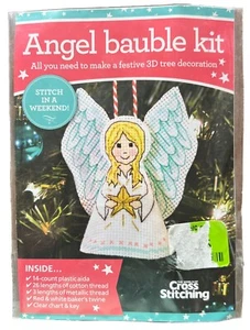 World of Cross Stitching Angel Bauble Kit 3D Angel Ornament - Picture 1 of 5