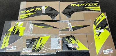 Raptor 700 OEM PEGATINAS GRÁFICOS CALCOMANÍAS KIT ORIGINAL YAMAHA 700R STOCK VERDE #24 Foto 1 de 4
