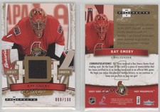 2007-08 Fleer Hot Prospects Jersey Red Hot /100 Ray Emery #79