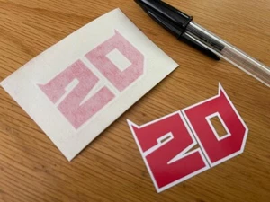 Fabio Quartararo Rennnummer 20 - 2023 (sehr kleines Paar) - UK VERKÄUFER - Bild 1 von 1