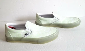 Vans Herren Canvas 500714 Glow-In-The-Dark Glow Weiß Slipper Skateschuhe Größe 7,5 - Bild 1 von 12