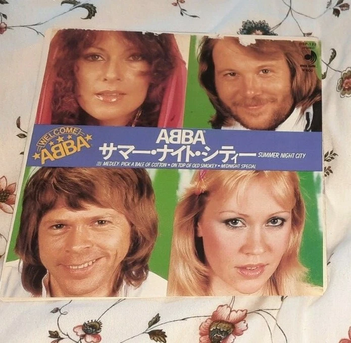 ABBA SUMMER NIGHT CITY/MEDLEY ORIGINAL JAPANESE 7" SINGLE WITH PICTURE SLEEVE - Image 1 of 1