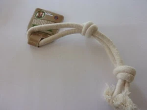 15" Knotted Loop Rope Dog Chew Tug Toy Bow Wow Pet - Picture 1 of 2