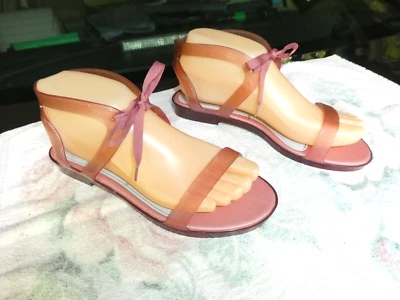 Melissa + Jason Wu ~ Sandalias de gelatina rosa claro Artemisa para mujer ~ 7 ~ Corbata de cinta ~ N/Sin/Sin/B Foto 1 de 4