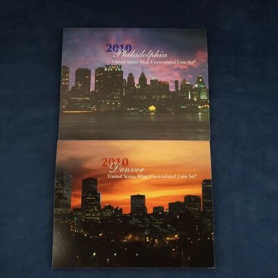 2010 US Mint P&D Uncirculated Coin Set - Free Shipping USA - Image 1 of 4