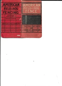 AMERICAN FIEID & HOG FENCE MEMO BOOK INCLUDING 1904 & 1905 CLENDAR - Picture 1 of 3
