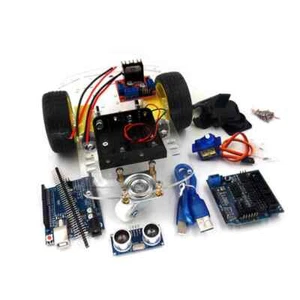 Obstacale Avoiding Ultrasonic DIY 2WD Arduino Robot Kit - Afbeelding 1 van 11
