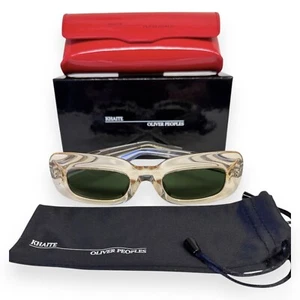 Oliver Peoples Khaite Sunglasses 1966C OV5548SU Clear Buff Green Lens w/case - Picture 1 of 10