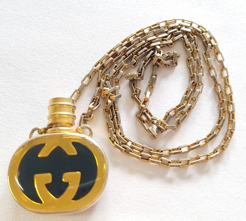 Collana Ciondolo Profumo Vintage Gucci 30"