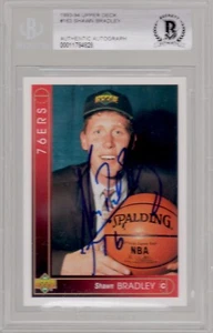 Shawn Bradley Philadelphia 76ers Signed Autograph 1993 Upper Deck BAS Beckett - Picture 1 of 1