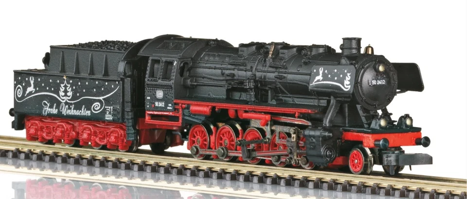 Marklin Z scale 88847 DB Class 50 Christmas Steam Locomotive - Image 1 of 2