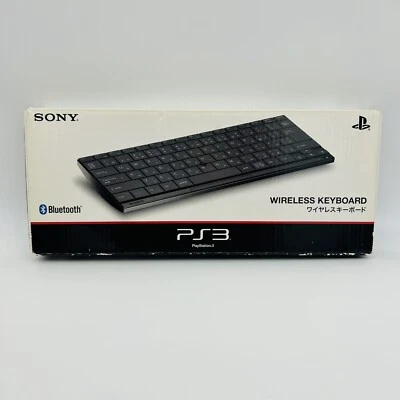 Sony PlayStation PS3 Official Wireless Bluetooth Keyboard CECH-ZKB1JP Japan - Image 1 of 4