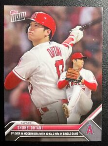 2023 Topps Now 505 10 Ks 2 HRs In Single Game Shohei Ohtani LOS ANGELES ANGELS