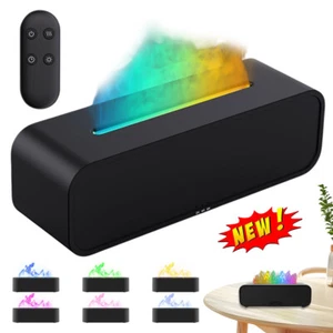 NEW Flame Diffuser LED Light USB Air Humidifier Essential Oil Bedroom Mist Home - Picture 1 of 13