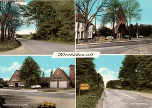 AK Kirchhatten Mehrbildkarte Gemeindeverwaltung Markt Telefonzelle 1972(2721A35) - Bild 1 von 2