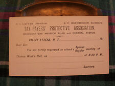 1910 Valley Stream Long Island N.Y. LI Post Card