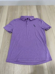 Lululemon Evolution Poloshirt Gr. L Büro Arbeit Pendeln Golf Stickerei Lila - Bild 1 von 7