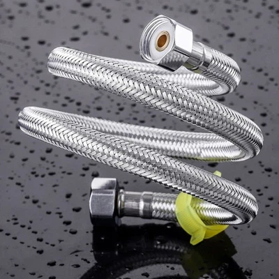 1/2" Brauseschlauch V2A Edelstahl Duschschlauch mit doppeltem Verdrehschutz  - Bild 1 von 4