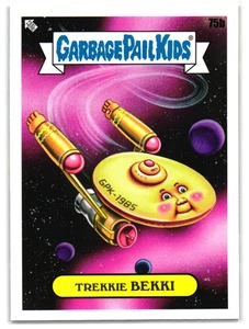 Trekkie Bekki GPK 2023 Garbage Pail Kids Star Trek Enterprise Parody Sticker - Picture 1 of 2