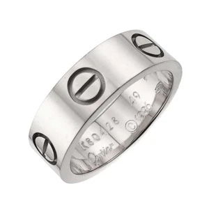 Cartier Love Ring 18K White Gold 750 size49 4.5(US) 90293893 - Picture 1 of 7