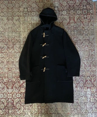 Vintage McGregor Long Pea Coat Size 40 Medium Hooded Wool Made In USA - Image 1 of 4
