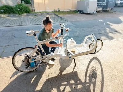 %%% ultraleicht Lastenrad %%% Ziegen auf Berg überholen !!! Gerne Preisvorschlag - Bild 1 von 4