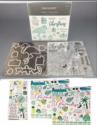 Мастерская по изготовлению карт CTMH КОЛОДА ПАЛЬМ штамп и тонкие разрезы с украшениями - Изображение 1 из 4