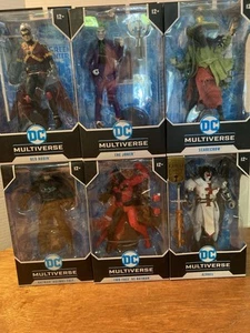 Mcfarlane Dc Multiverse Batman, Twoface, Scarecrow, Red Robin, Azrael, And Joker - Picture 1 of 8