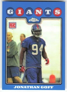 2008 Topps Chrome #TC251 Jonathan Goff Football New York Giants - Bild 1 von 2