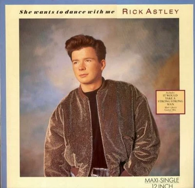 Rick Astley She Wants To Dance With Me 12" Maxi Vinyl Schallplatte 0064 - Photo 1/4