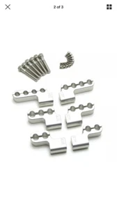 8pc. Billet Ignition Wire Loom Set Clear . Best looking/ function MADE IN U.S.A. - Foto 1 di 6