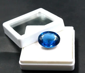 Unheated Untreated 20.60Ct Certified Blue Sapphire Gemstone 100%Natural BG1335 - Picture 1 of 5