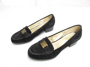 Chaps Percy Damenschuhe schwarz gebürsteter Stoff Wildleder Halbschuhe Größe 7,5 B - Bild 1 von 12