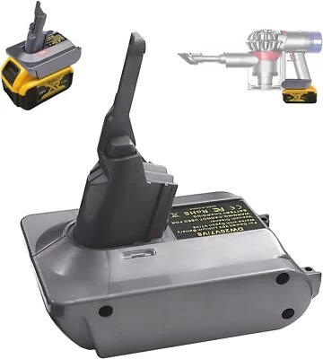 V7 V8 Battery Adapter for Dewalt 20V Battery Convert To For Dyson Vacuum Cleaner