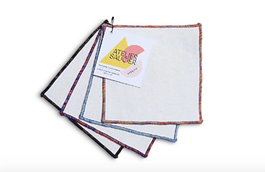 Atelier Saucier Rainbow Sky Cocktail Napkins, Set of 4 - Image 1 of 1