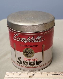 VINTAGE 1993 CAMPBELL'S TOMATO SOUP SMALL TIN CAN BRISTOL WARE TIN BOX COMPANY - Picture 1 of 6
