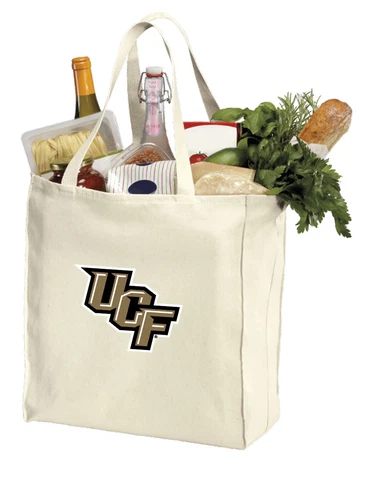 UCF Shopping BagsCENTRAL FLORIDA Grocery Tote SHOPPER 100% NATURAL COTTON! Cover