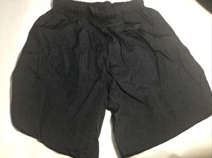 Youth Boys S NEW Gym Sports Shorts Soccer Nylon USA Made Black - Picture 1 of 3