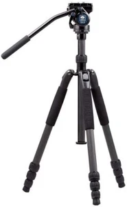SIRUI T-024SK Carbon Fiber Camera Tripod w VA-5 Fluid Video Tripod Head - Picture 1 of 8