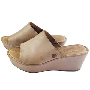 Born Tilda pelle plateau zeppe donna taglia 8M scarpe sandali nudi bagagli boho - Foto 1 di 19